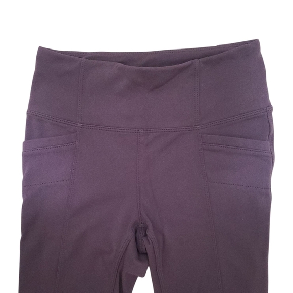 Athleta High Waisted Metro Leggings W/ Front & Back Pockets Plum Size XS - Picture 4 of 13